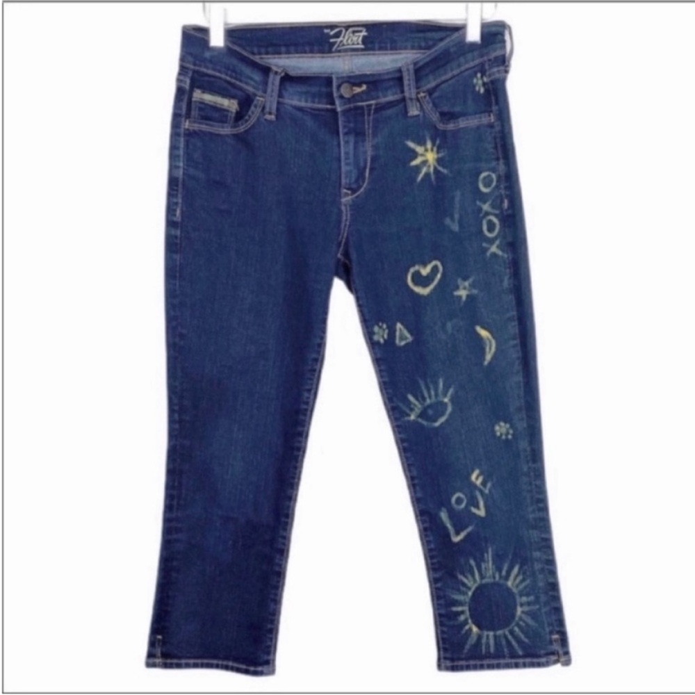 OLD NAVY Flirt jean’s Custom bleached graffiti 4